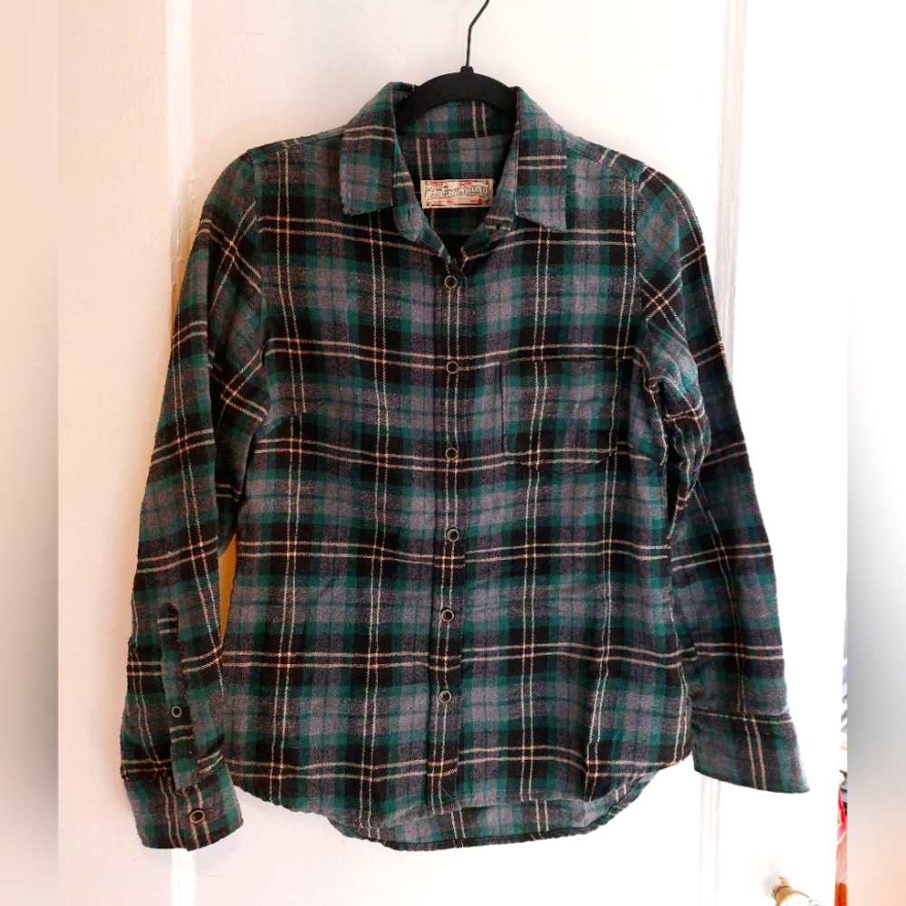 Green, black & grey flannel